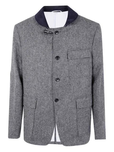 elbow-patch jacket by THOM BROWNE