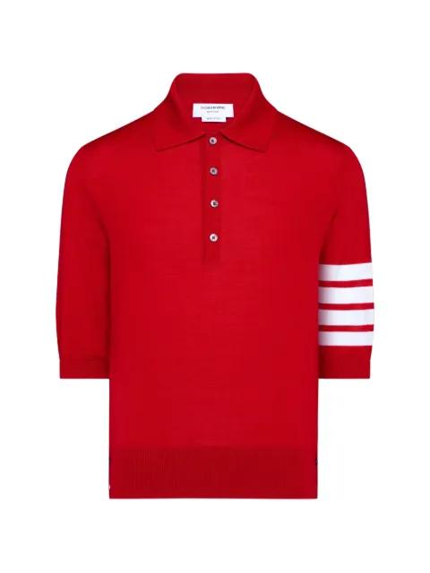 fine merino wool 4-Bar polo by THOM BROWNE