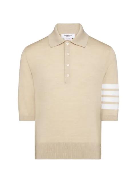 fine merino wool 4-bar polo by THOM BROWNE