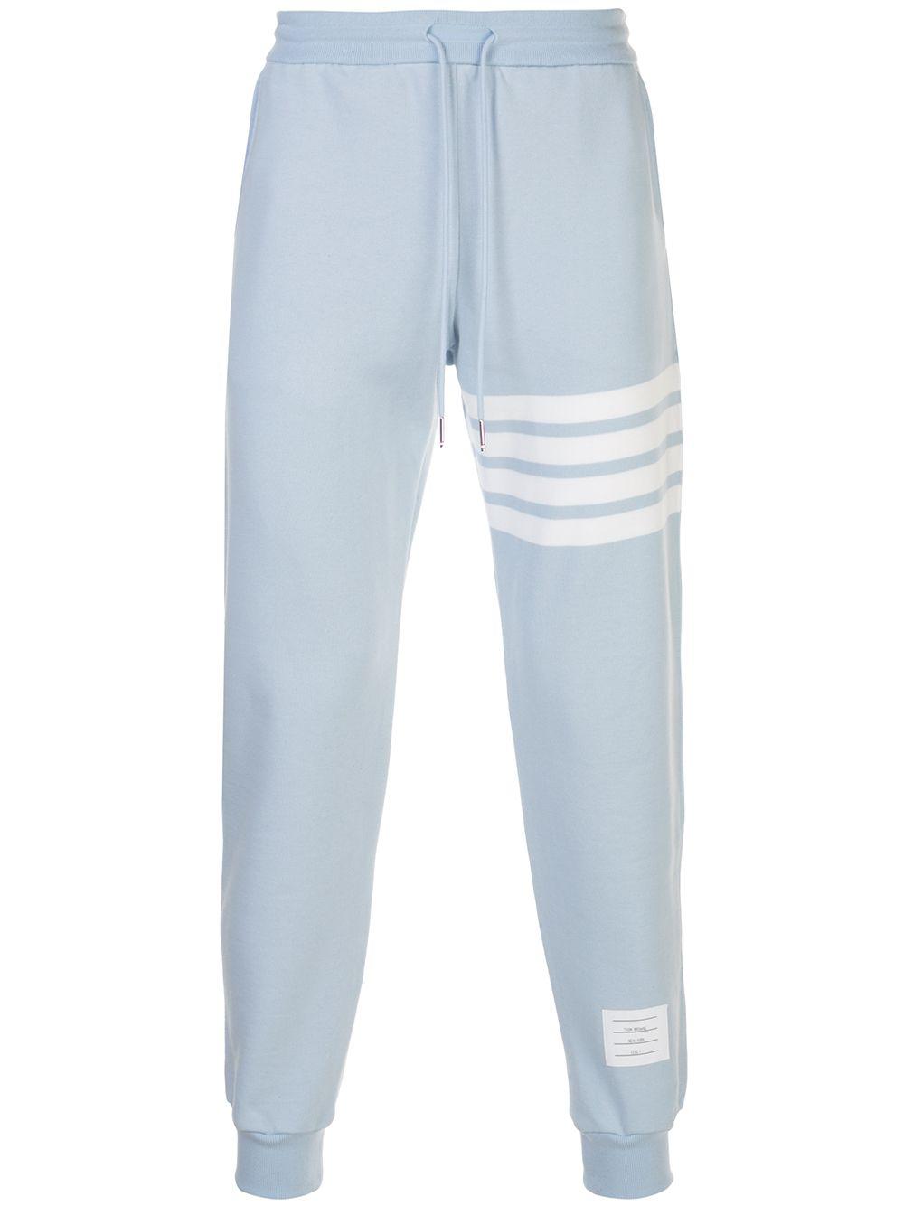 four-bar detailed track pants by THOM BROWNE