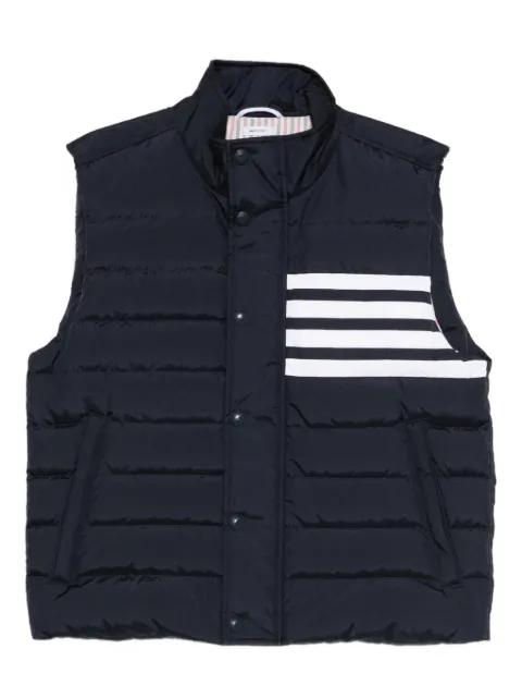 four-bar downfill gilet by THOM BROWNE