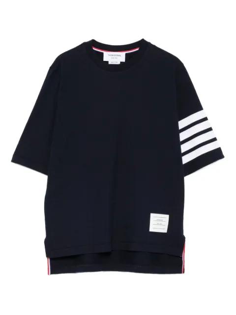 four-stripe sleeve t-shirt by THOM BROWNE