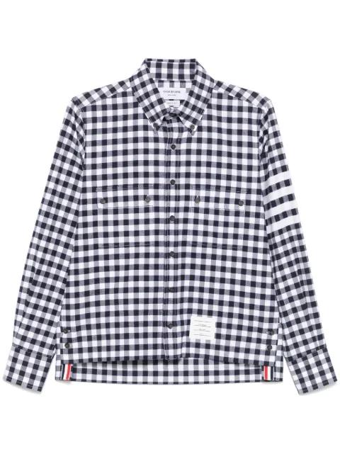 gingham-pattern shirt by THOM BROWNE
