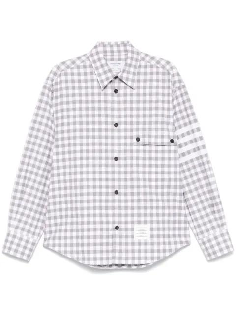 gingham-pattern shirt by THOM BROWNE