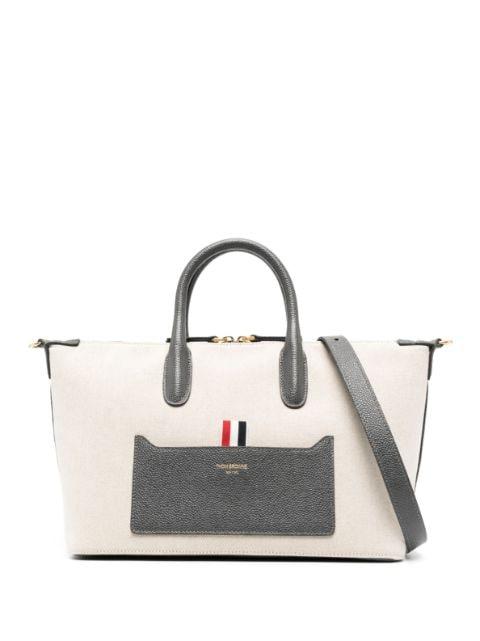 grosgrain-loop tote bag by THOM BROWNE