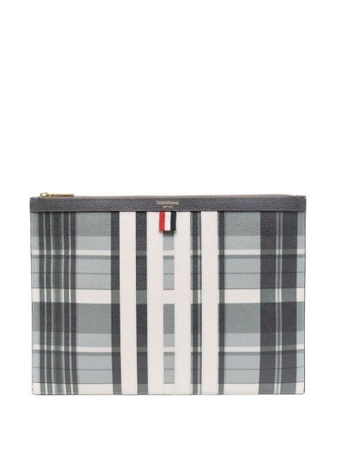 grosgrain-loop trim clutch bag by THOM BROWNE