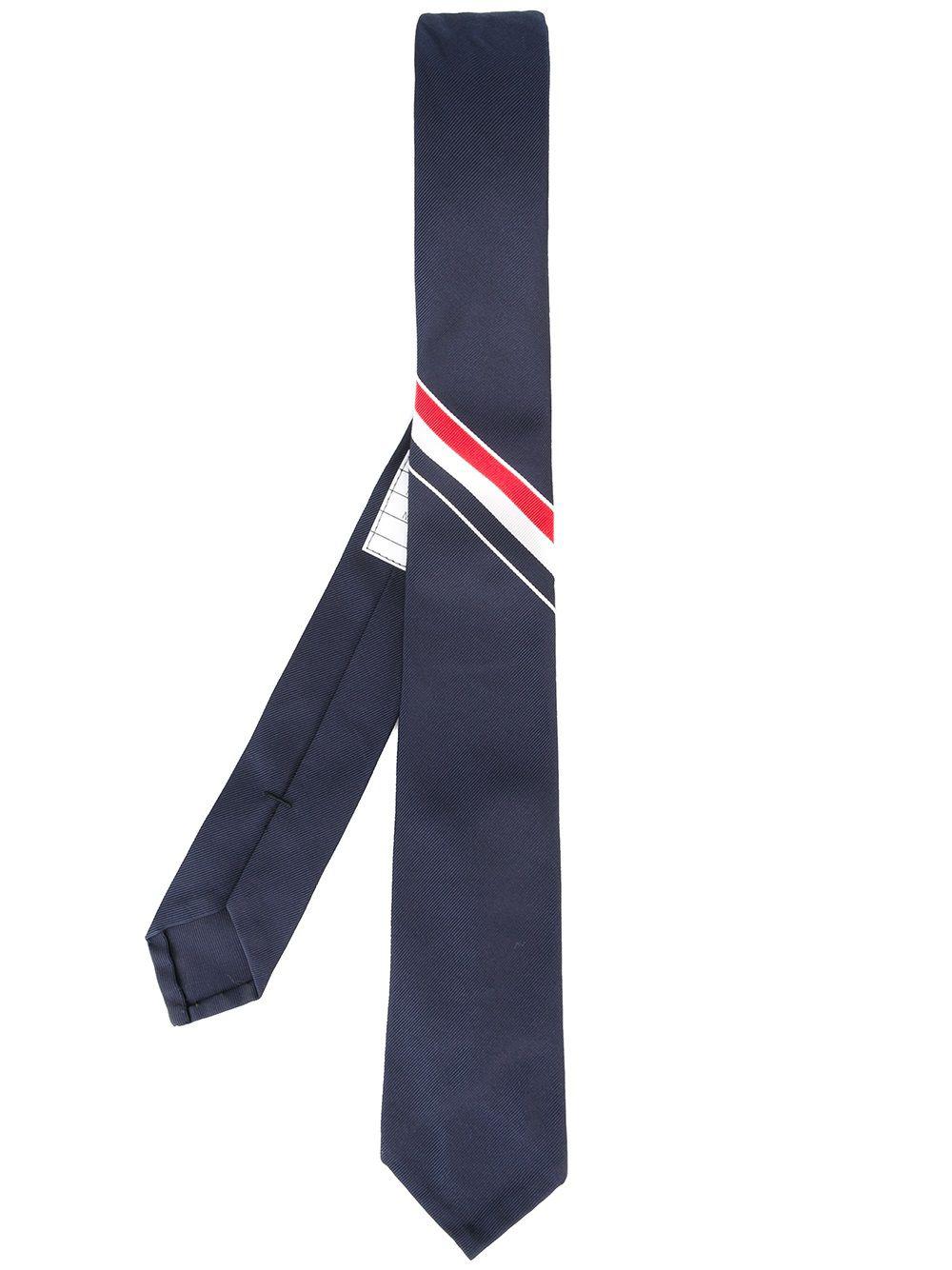 grosgrain stripe tie by THOM BROWNE