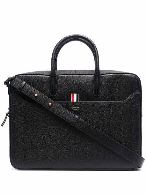 grosgrain-tab briefcase by THOM BROWNE