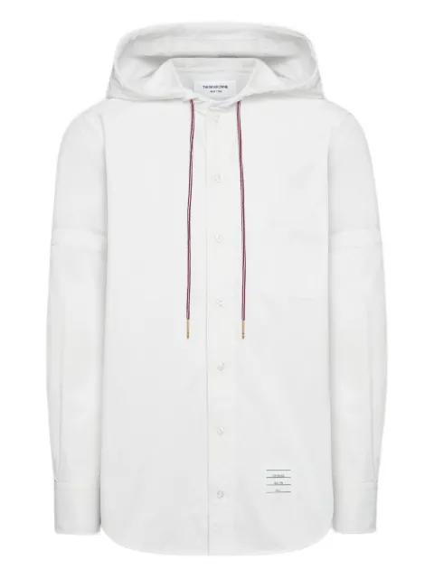 hoodied armband shirt by THOM BROWNE