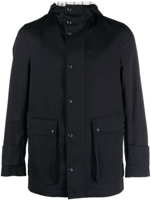hoodied parka coat by THOM BROWNE