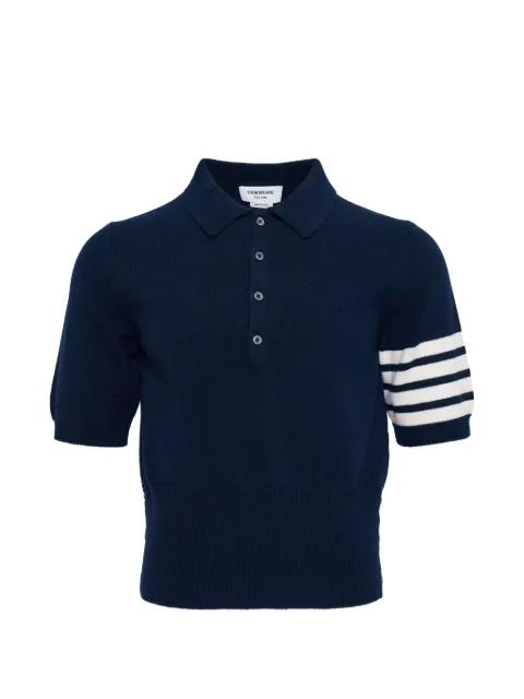 horse-intarsia polo shirt by THOM BROWNE