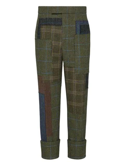 hunting tweed backstrap trousers by THOM BROWNE