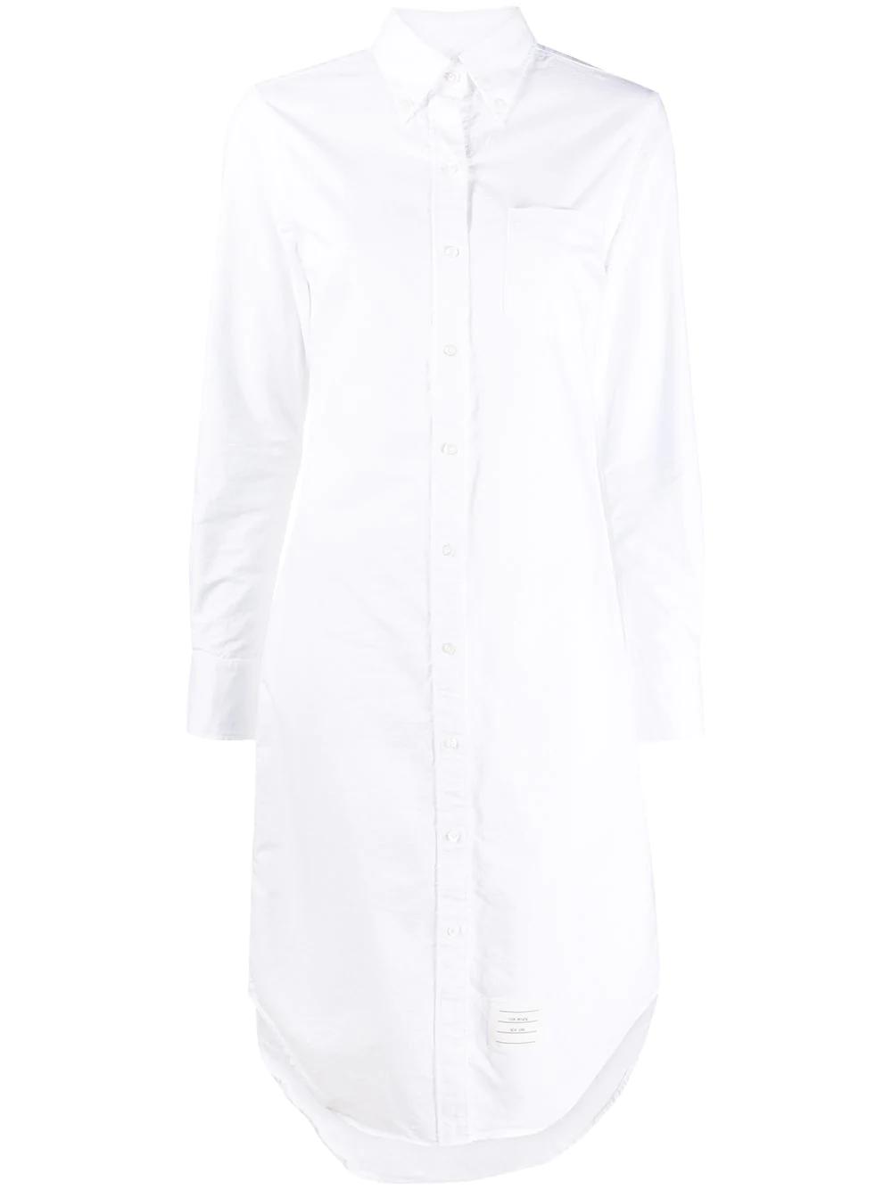 knee-length shirt dress by THOM BROWNE