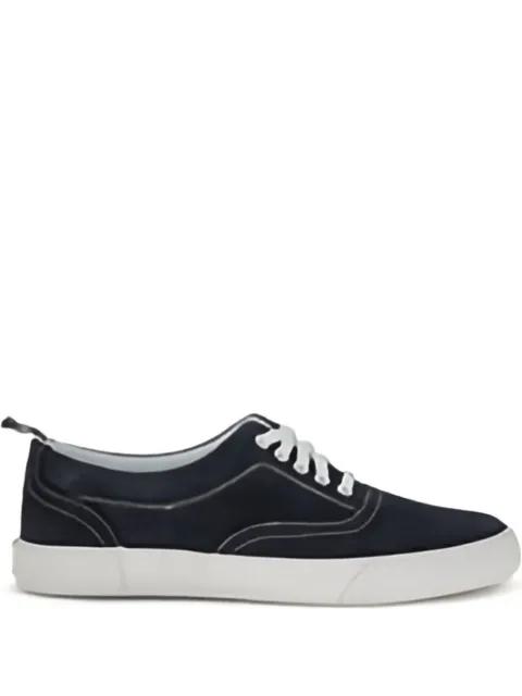 lace-up suede sneakers by THOM BROWNE