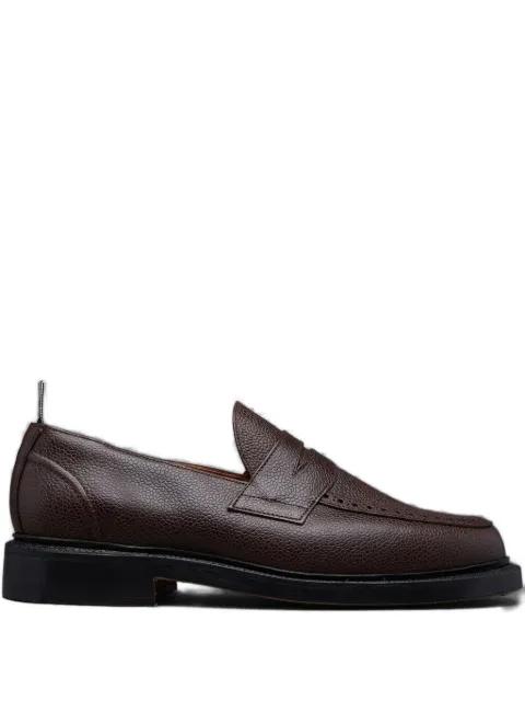 leather loafers by THOM BROWNE