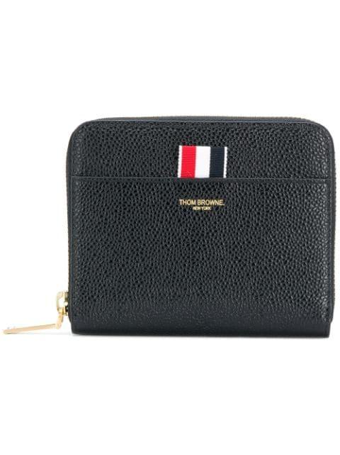 leather wallet by THOM BROWNE