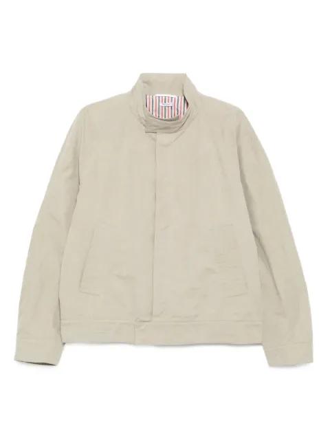 logo-patch jacket by THOM BROWNE