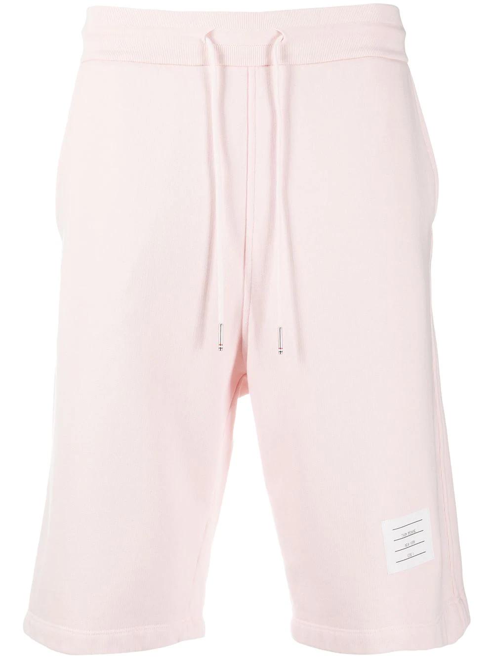 logo patch track shorts by THOM BROWNE