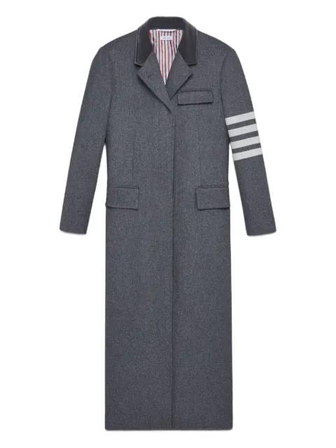 long-sleeve coat by THOM BROWNE