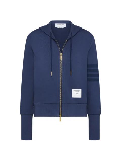 loopback 4-Bar shrunken hoodie by THOM BROWNE