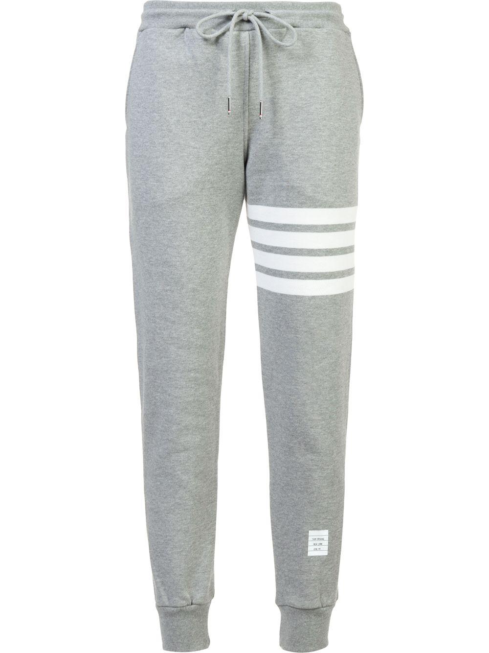 loopback 4-Bar track pants by THOM BROWNE