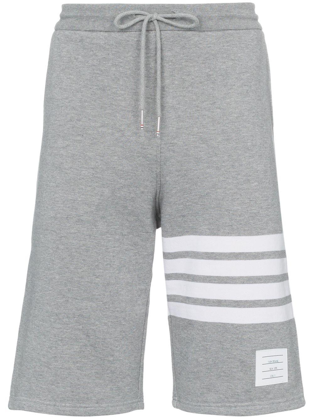 loopback 4-bar sweat-shorts by THOM BROWNE