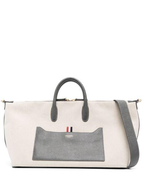 medium canvas tote bag by THOM BROWNE