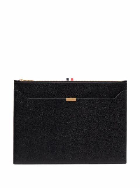 medium zipped clutch by THOM BROWNE