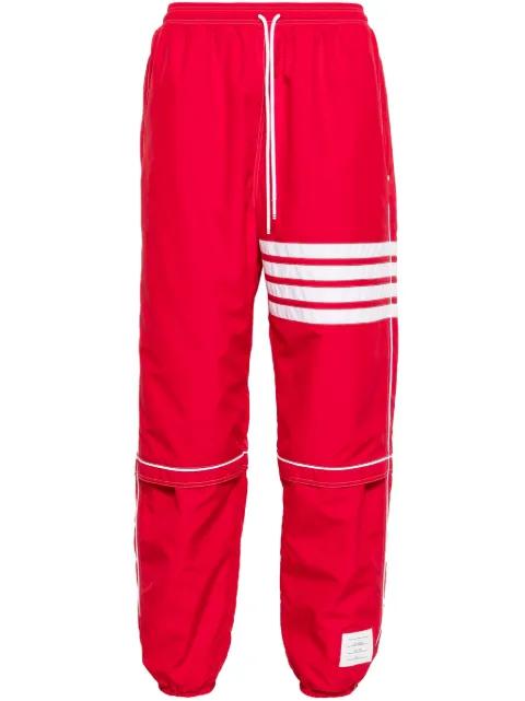 mid-rise ripstop track trousers by THOM BROWNE