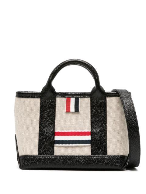 mini Tool leather tote bag by THOM BROWNE