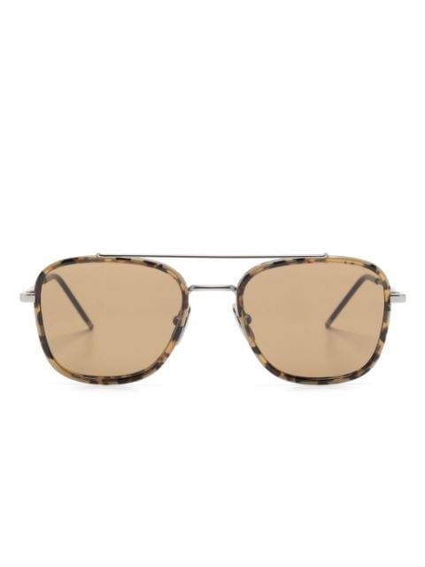navigator-frame sunglasses by THOM BROWNE
