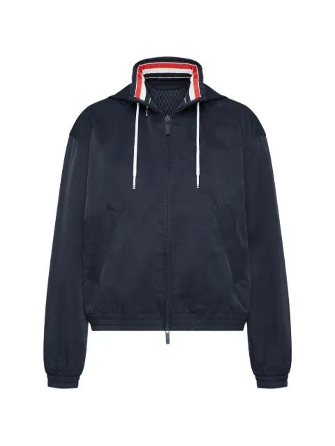 nylon tech track jacket by THOM BROWNE