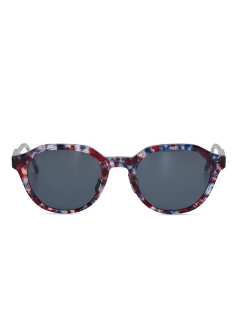 oval-frame sunglasses by THOM BROWNE