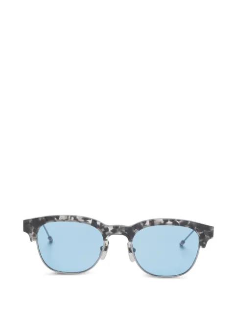 oval-frame sunglasses by THOM BROWNE