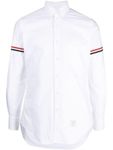oxford RWB armband shirt by THOM BROWNE