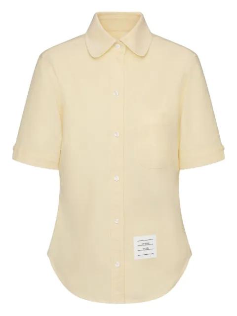 pach-pocket short-sleeve shirt by THOM BROWNE