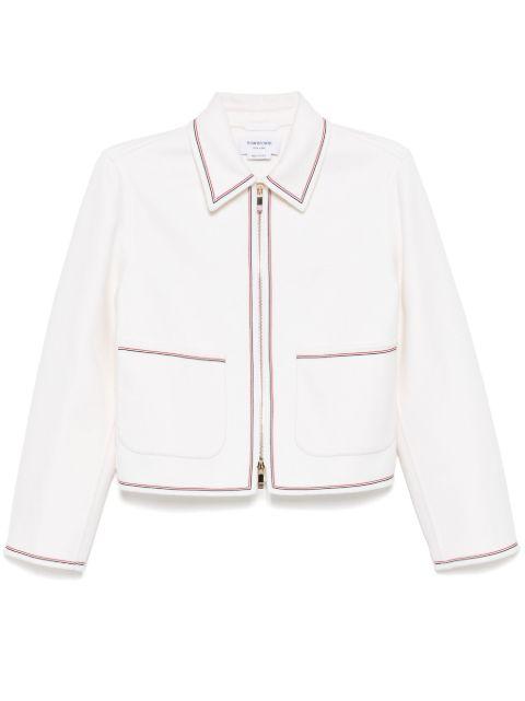 patch pocket golf jacket by THOM BROWNE