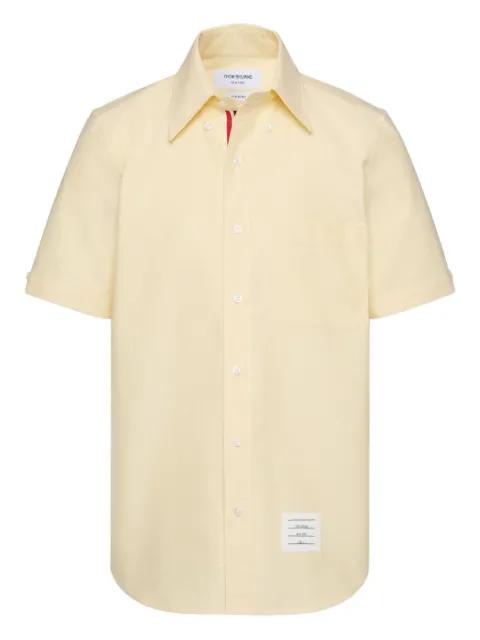 patch-pocket short-sleeve shirt by THOM BROWNE