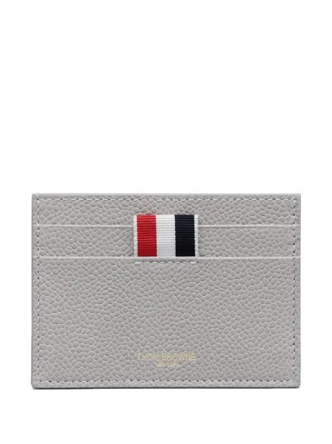 pebble grain 4-bar single card holder by THOM BROWNE