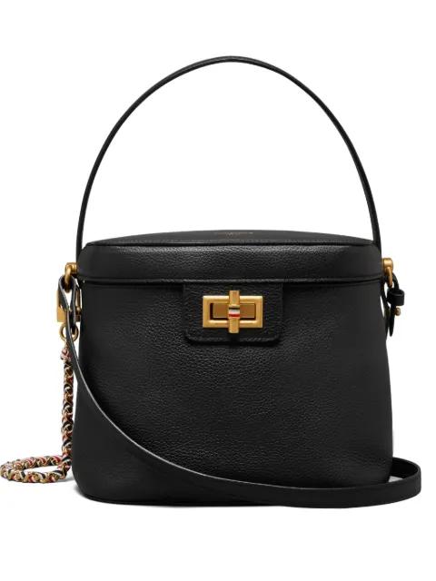 pebble grain box tote bag by THOM BROWNE