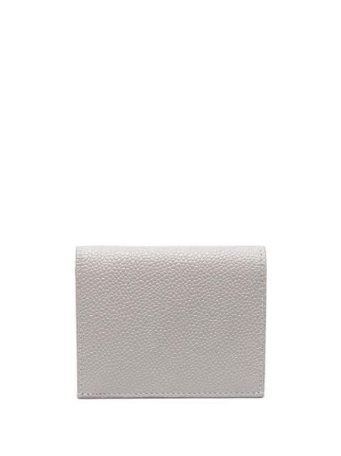 pebble-grain double card holder by THOM BROWNE