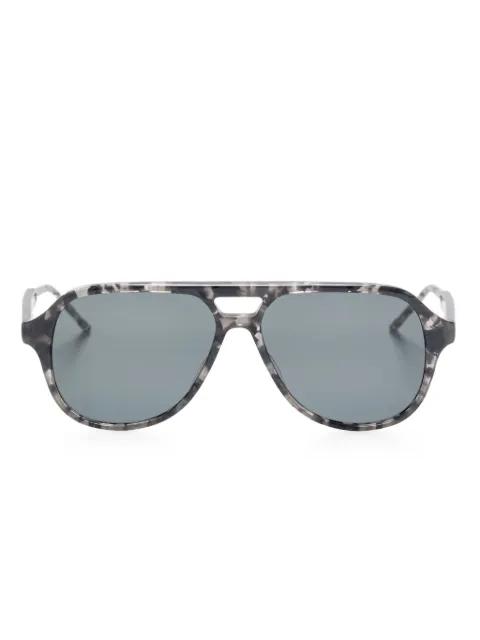 pilot-frame sunglasses by THOM BROWNE