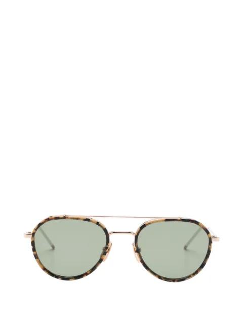 pilot-frame sunglasses by THOM BROWNE