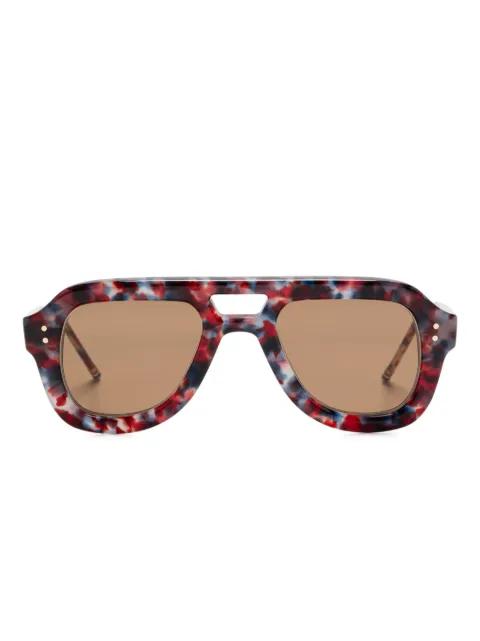 pilot-frame sunglasses by THOM BROWNE