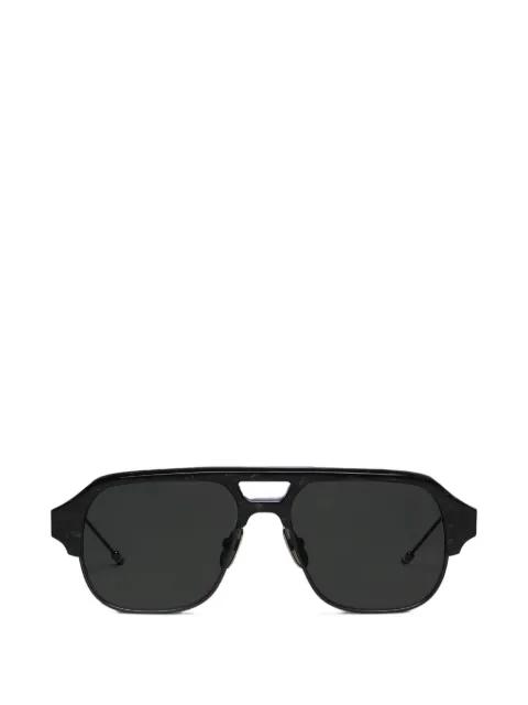 pilot-frame sunglasses by THOM BROWNE