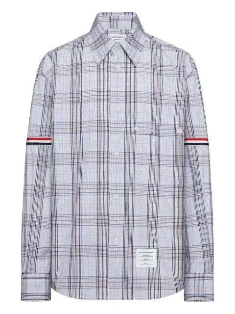 plaid-patterned shirt by THOM BROWNE
