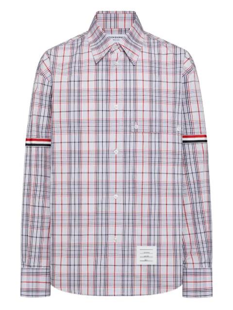 plaid-patterned shirt by THOM BROWNE