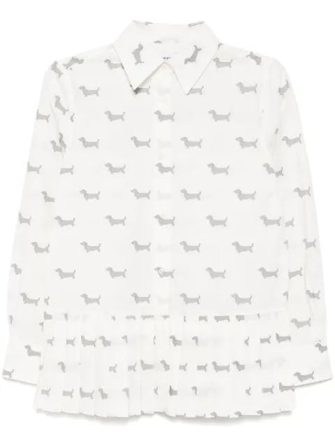 pleated bottom shirt by THOM BROWNE
