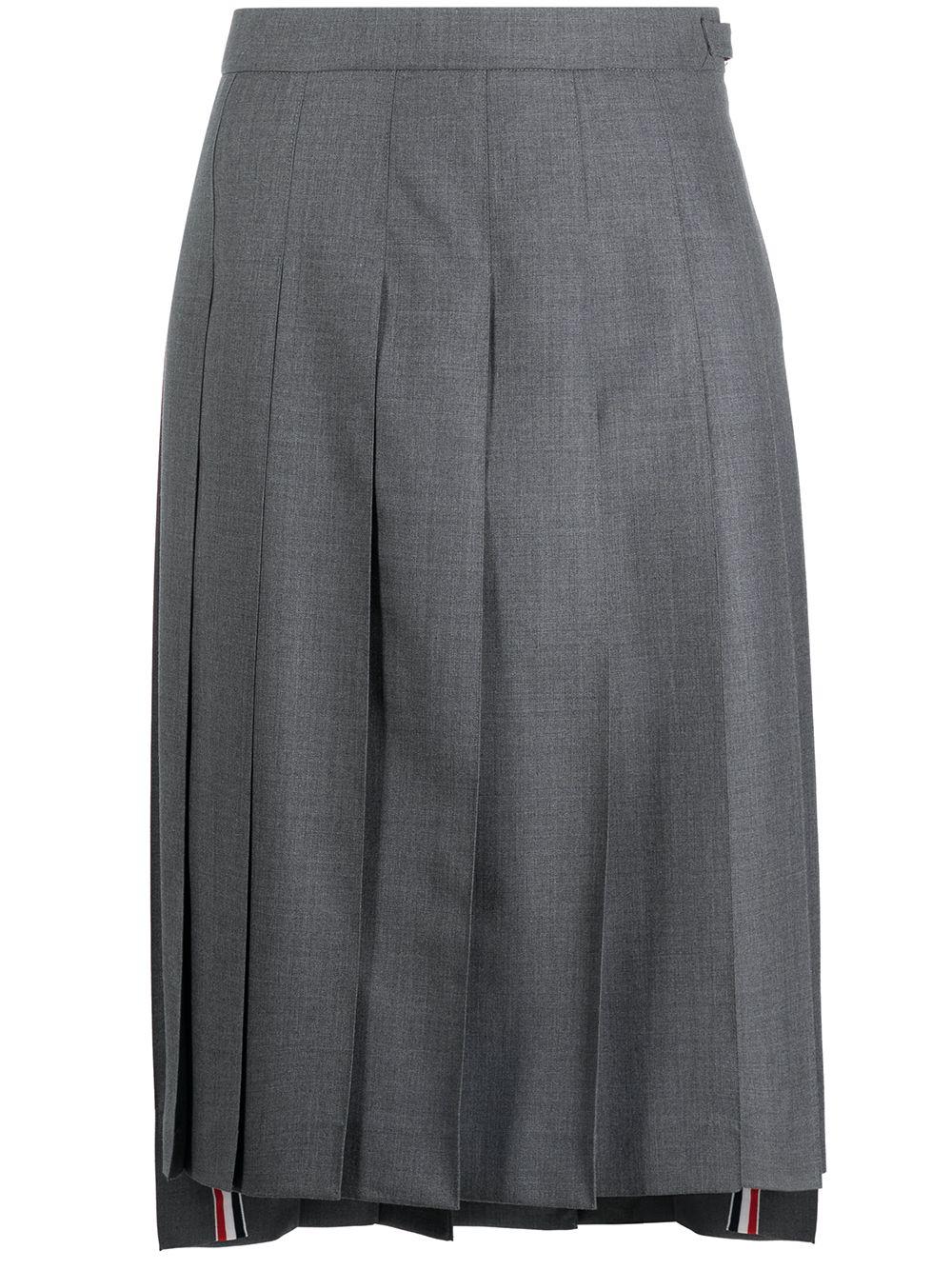 pleated midi skirt by THOM BROWNE