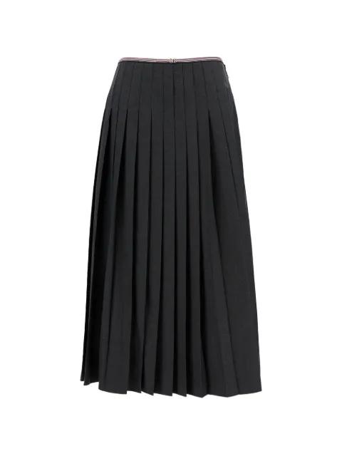 pleated midi skirt by THOM BROWNE